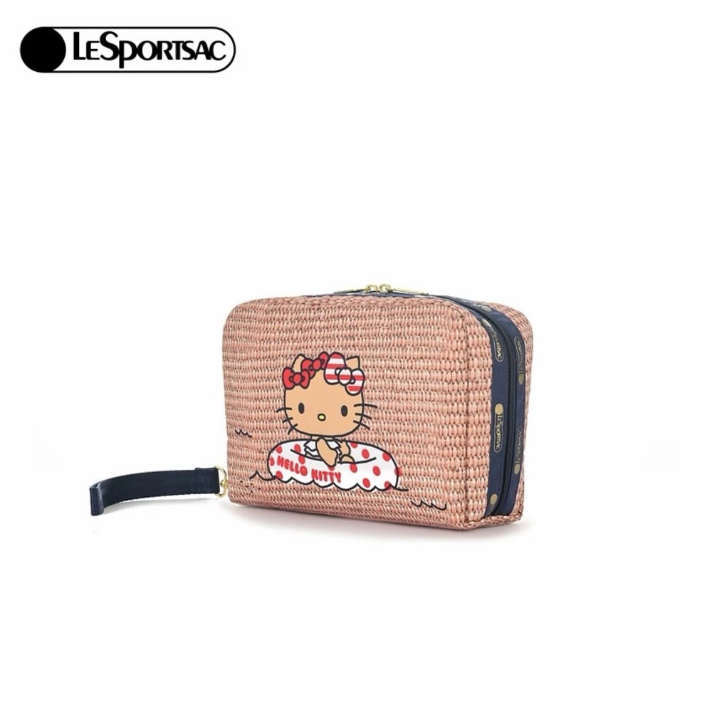Hello Kitty Le SportSac Tan Kitty cosmetics bag NEW Authentic - Picture 3 of 8